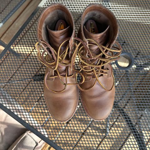 View photo of Oak Street Bootmakers Trench Boot in Horween Natural Chromexcel