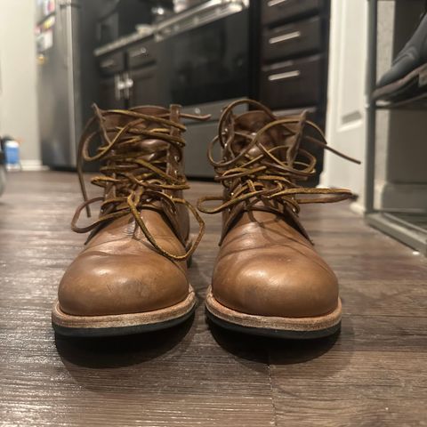 View photo of Oak Street Bootmakers Trench Boot in Horween Natural Chromexcel