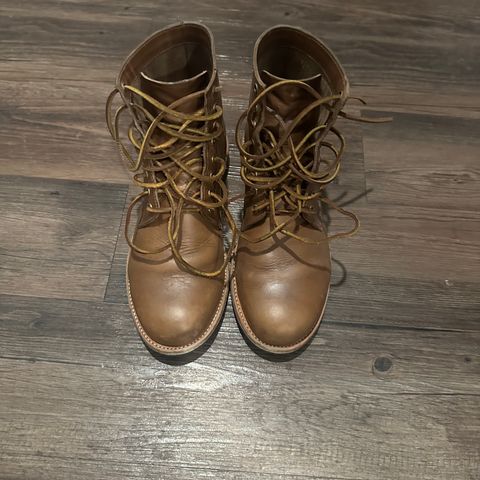 View photo of Oak Street Bootmakers Trench Boot in Horween Natural Chromexcel