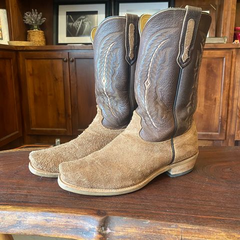 Fenoglio The Weldon in Brown Roughout Cowhide
