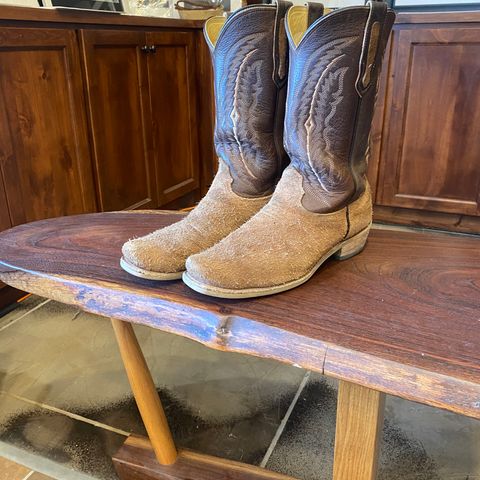 Fenoglio The Weldon in Brown Roughout Cowhide
