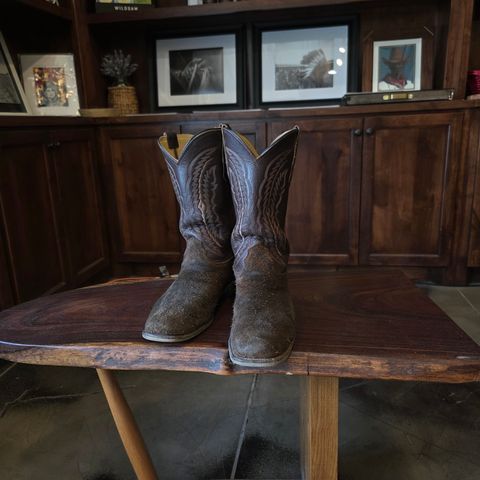 Fenoglio The Weldon in Brown Roughout Cowhide