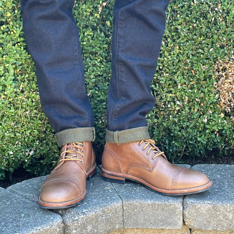 Oak Street Bootmakers Trench Boot in Horween Natural Chromexcel