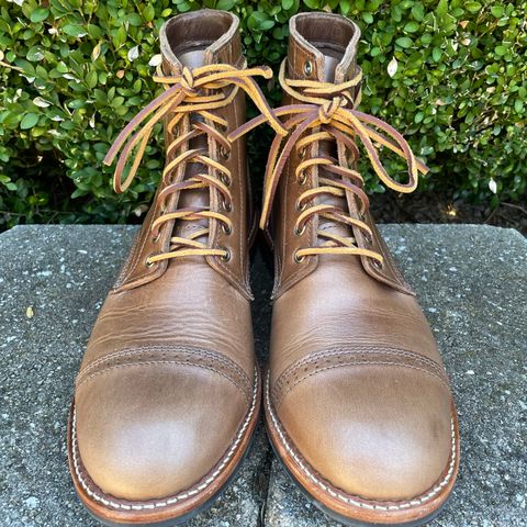 Oak Street Bootmakers Trench Boot in Horween Natural Chromexcel