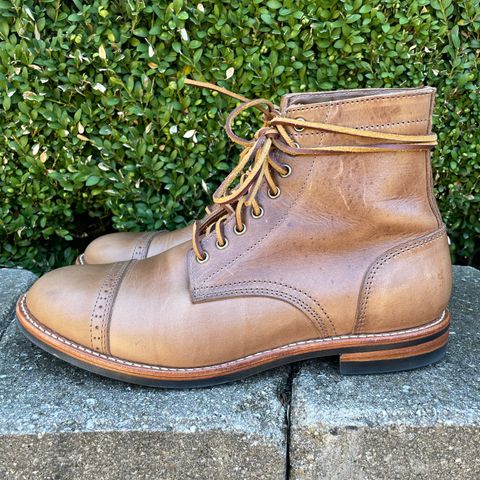 Oak Street Bootmakers Trench Boot in Horween Natural Chromexcel