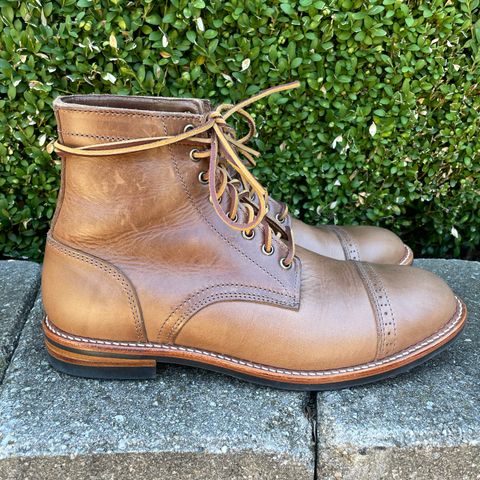 Oak Street Bootmakers Trench Boot in Horween Natural Chromexcel