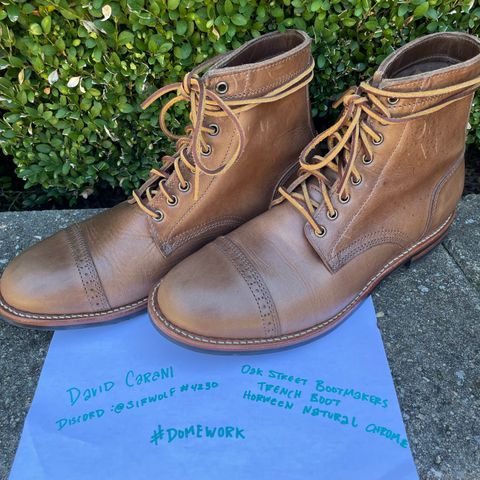 Oak Street Bootmakers Trench Boot in Horween Natural Chromexcel