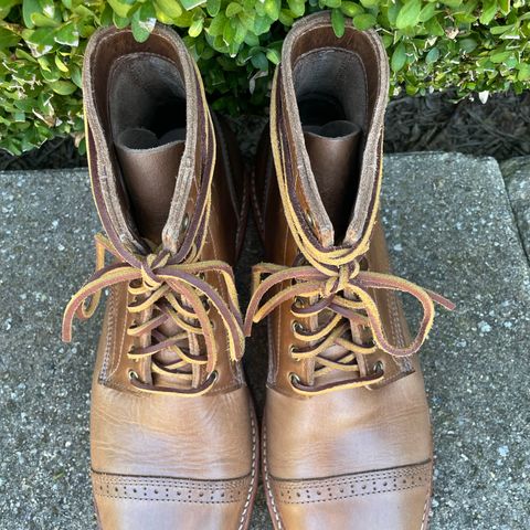 Oak Street Bootmakers Trench Boot in Horween Natural Chromexcel