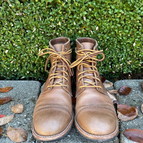 Oak Street Bootmakers Trench Boot in Horween Natural Chromexcel