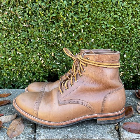 Oak Street Bootmakers Trench Boot in Horween Natural Chromexcel