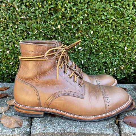 Oak Street Bootmakers Trench Boot in Horween Natural Chromexcel