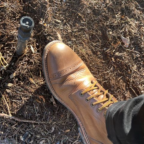 Oak Street Bootmakers Trench Boot in Horween Natural Chromexcel