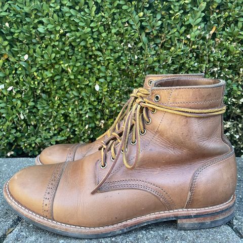 Oak Street Bootmakers Trench Boot in Horween Natural Chromexcel