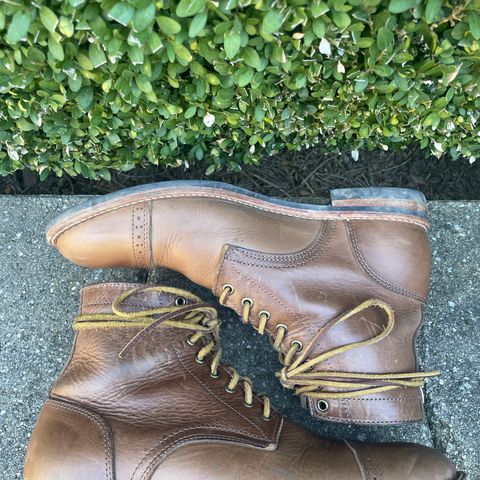 Oak Street Bootmakers Trench Boot in Horween Natural Chromexcel