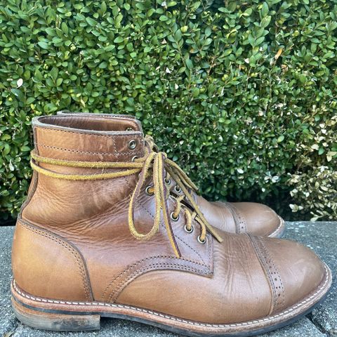 Oak Street Bootmakers Trench Boot in Horween Natural Chromexcel