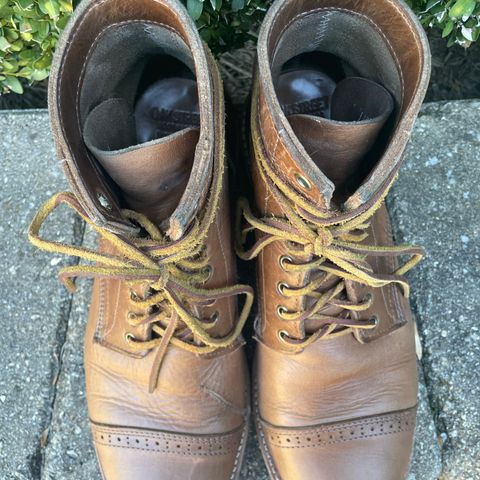 Oak Street Bootmakers Trench Boot in Horween Natural Chromexcel