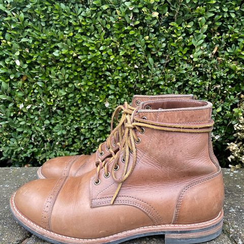 Oak Street Bootmakers Trench Boot in Horween Natural Chromexcel