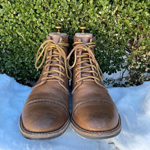 Oak Street Bootmakers Trench Boot in Horween Natural Chromexcel