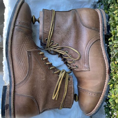 Oak Street Bootmakers Trench Boot in Horween Natural Chromexcel