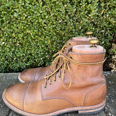 Oak Street Bootmakers Trench Boot in Horween Natural Chromexcel