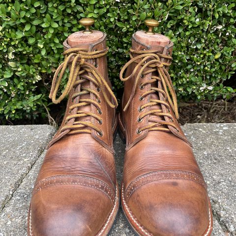 Oak Street Bootmakers Trench Boot in Horween Natural Chromexcel