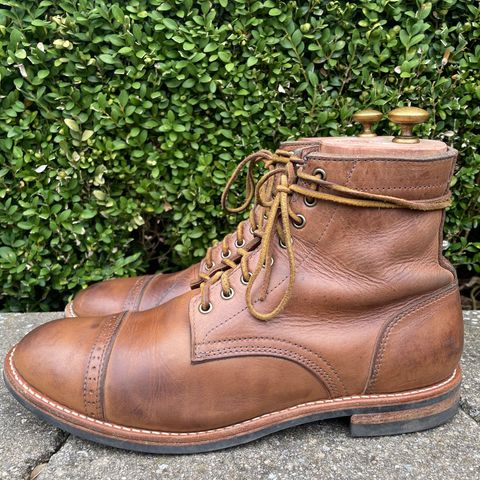 Oak Street Bootmakers Trench Boot in Horween Natural Chromexcel