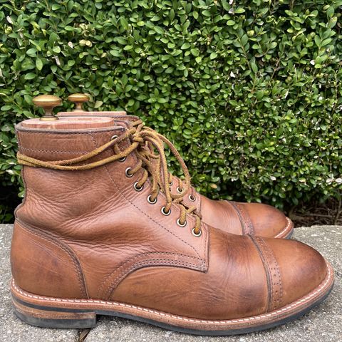 Oak Street Bootmakers Trench Boot in Horween Natural Chromexcel
