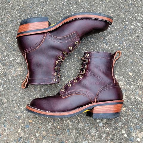 Nicks Robert in Wickett & Craig Burgundy Double Stuffed