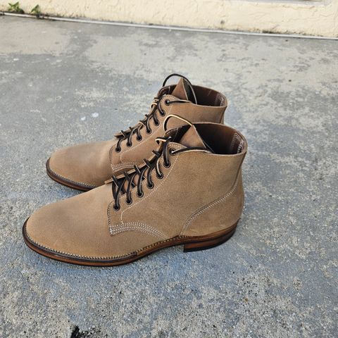 Viberg Boondocker in Horween Marine Field Roughout