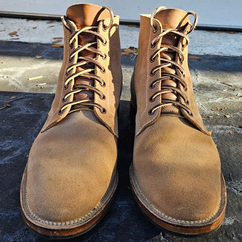 View photo of Viberg Boondocker in Horween Marine Field Roughout