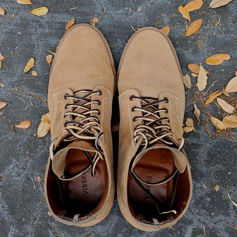 View photo of Viberg Boondocker in Horween Marine Field Roughout