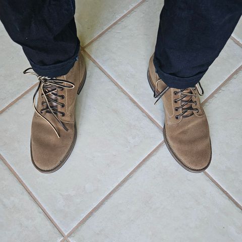 View photo of Viberg Boondocker in Horween Marine Field Roughout