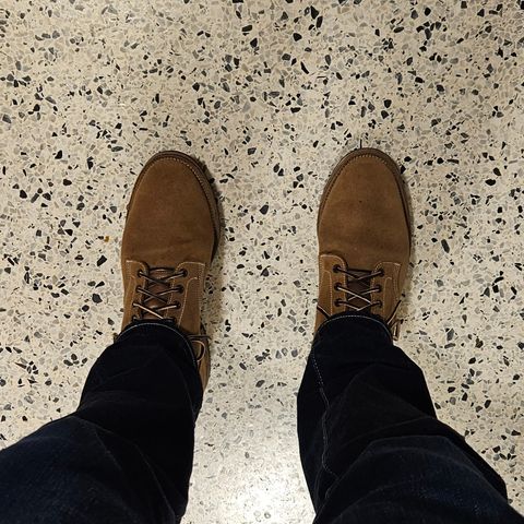 View photo of Viberg Boondocker in Horween Marine Field Roughout