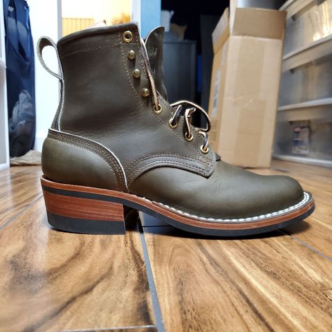 Nicks Robert in Horween Olive Chromepak