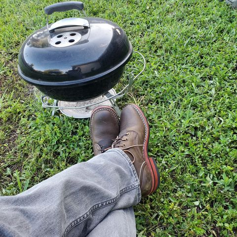 View photo of Nicks Robert in Horween Olive Chromepak