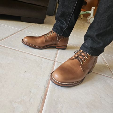 View photo of Viberg Service Boot in Horween Natural Chromexcel