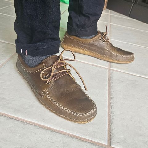 View photo of Quoddy Blucher in Horween Olive Chromexcel