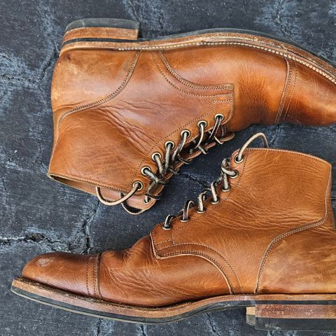 Viberg Service Boot in Horween Toasted Coconut Dublin