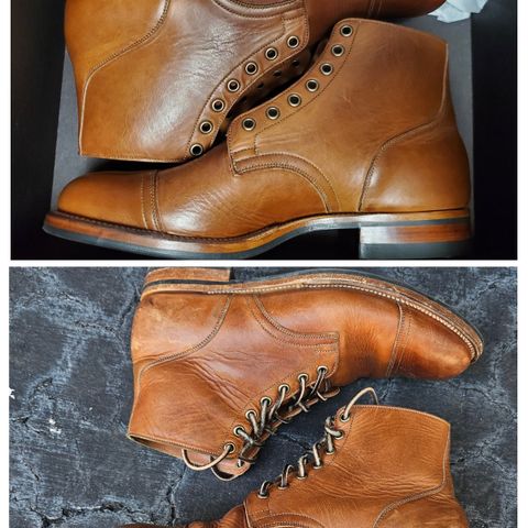 Viberg Service Boot in Horween Toasted Coconut Dublin