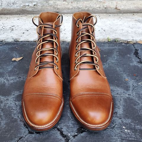 Viberg Service Boot in Horween Toasted Coconut Dublin