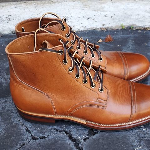 Viberg Service Boot in Horween Toasted Coconut Dublin