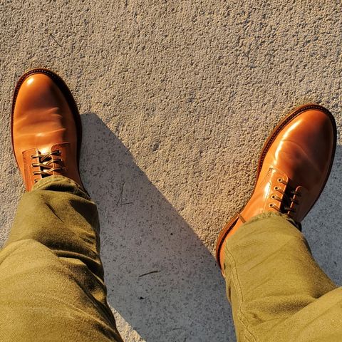Grant Stone Edward Boot in Horween Honey Glazed Shell Cordovan