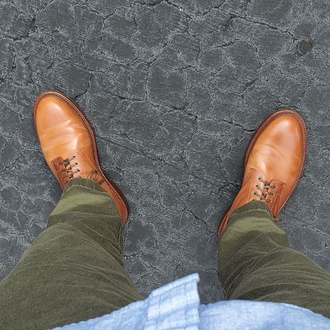 Grant Stone Edward Boot in Horween Honey Glazed Shell Cordovan