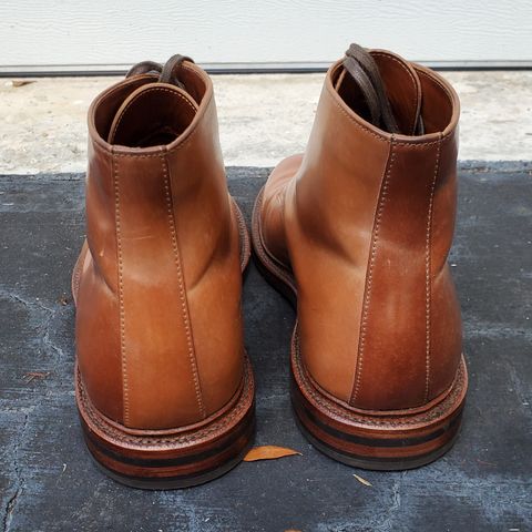 Grant Stone Edward Boot in Horween Honey Glazed Shell Cordovan