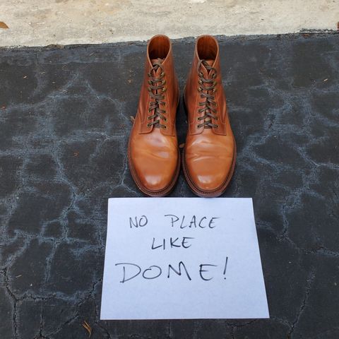 Grant Stone Edward Boot in Horween Honey Glazed Shell Cordovan
