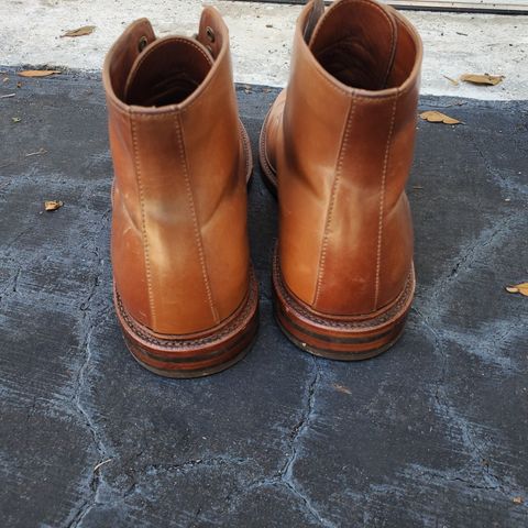 Grant Stone Edward Boot in Horween Honey Glazed Shell Cordovan