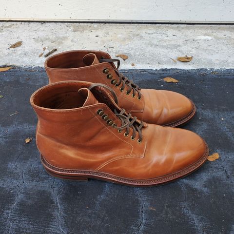 Grant Stone Edward Boot in Horween Honey Glazed Shell Cordovan