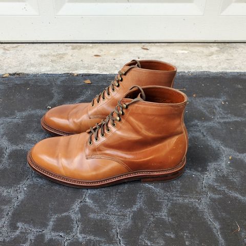 Grant Stone Edward Boot in Horween Honey Glazed Shell Cordovan