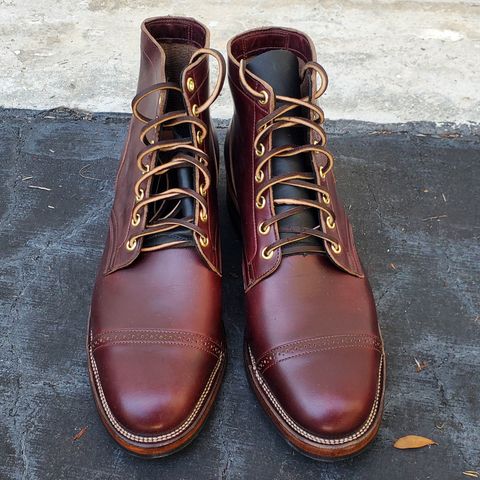 View photo of Viberg Service Boot BCT in Horween Color 8 Chromexcel