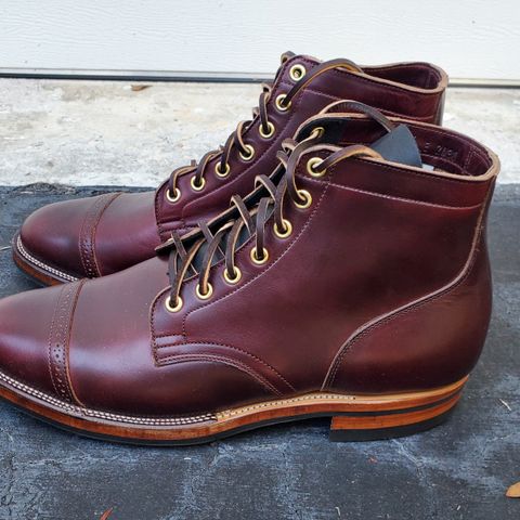 View photo of Viberg Service Boot BCT in Horween Color 8 Chromexcel